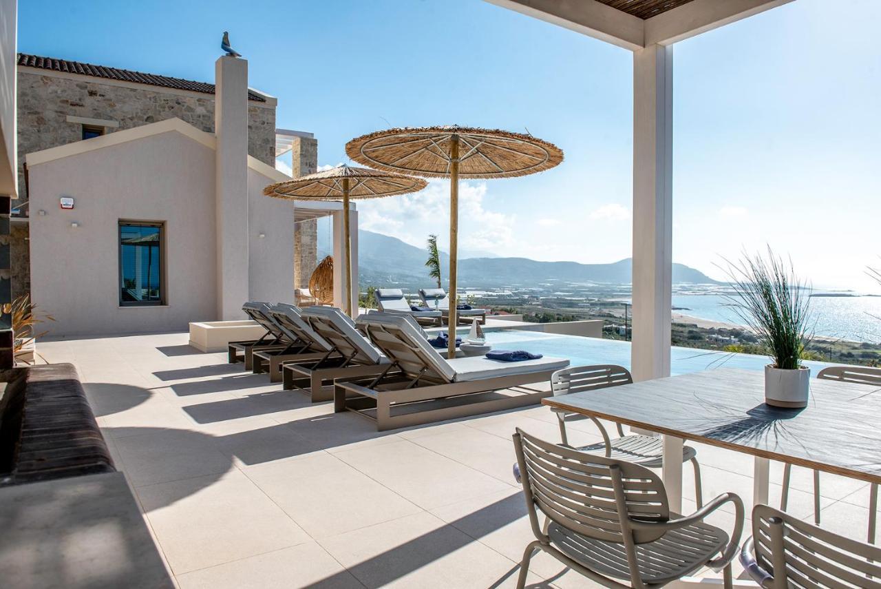 Cielo E Mare Villas I "Free" Heated Pools & Seaview Falasarna Luaran gambar