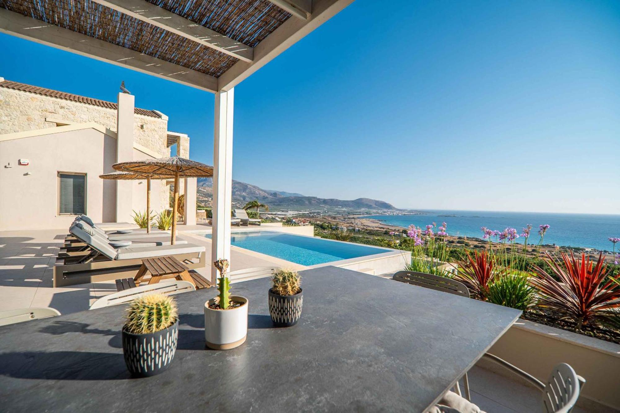 Cielo E Mare Villas I "Free" Heated Pools & Seaview Falasarna Luaran gambar